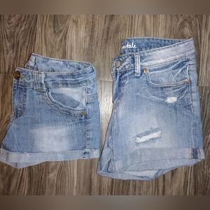 two pairs of shorts